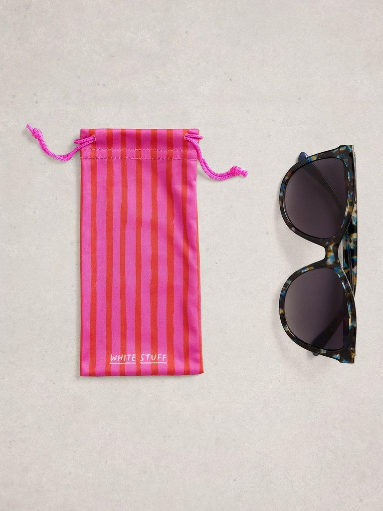 Cat Eye Style Sunglasses in BLUE MLT - FLAT FRONT