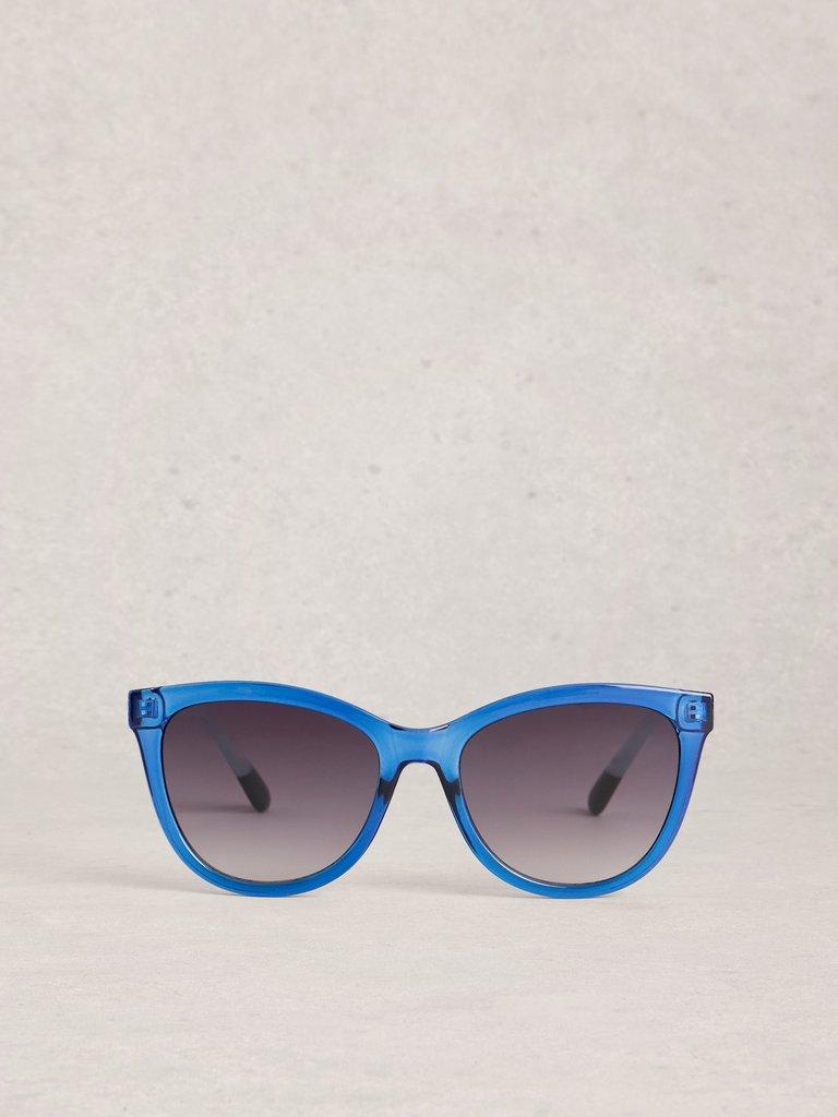 Cat Eye Style Sunglasses in BRT BLUE - FLAT BACK