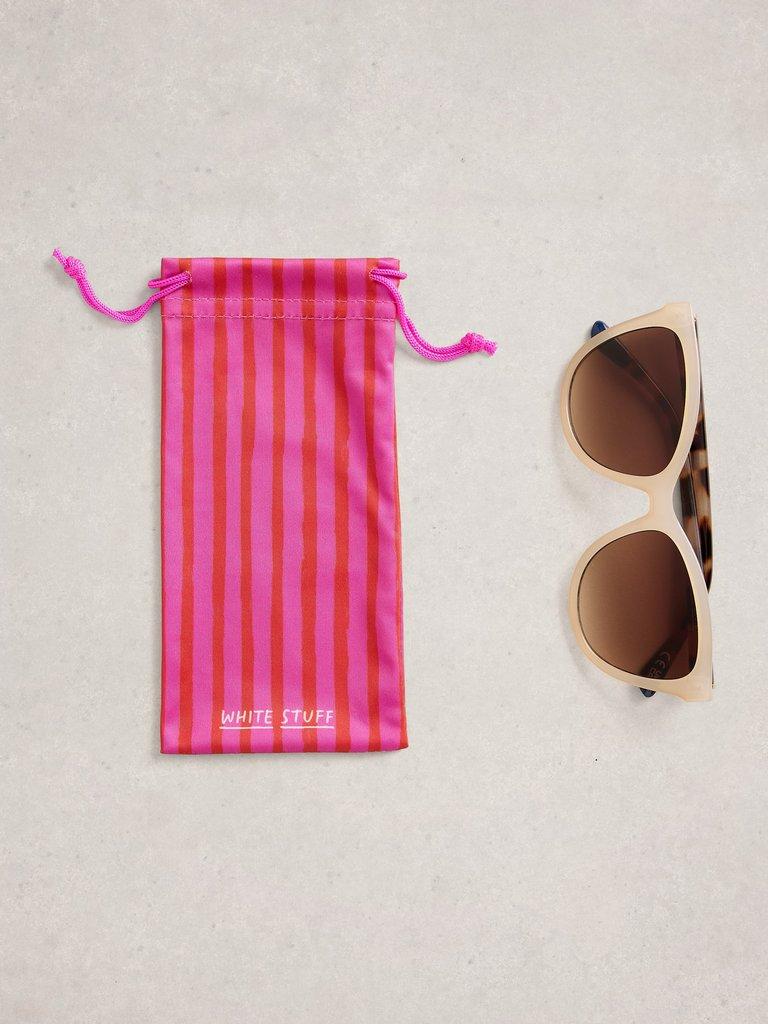 Cat Eye Style Sunglasses in IVORY MLT - FLAT FRONT