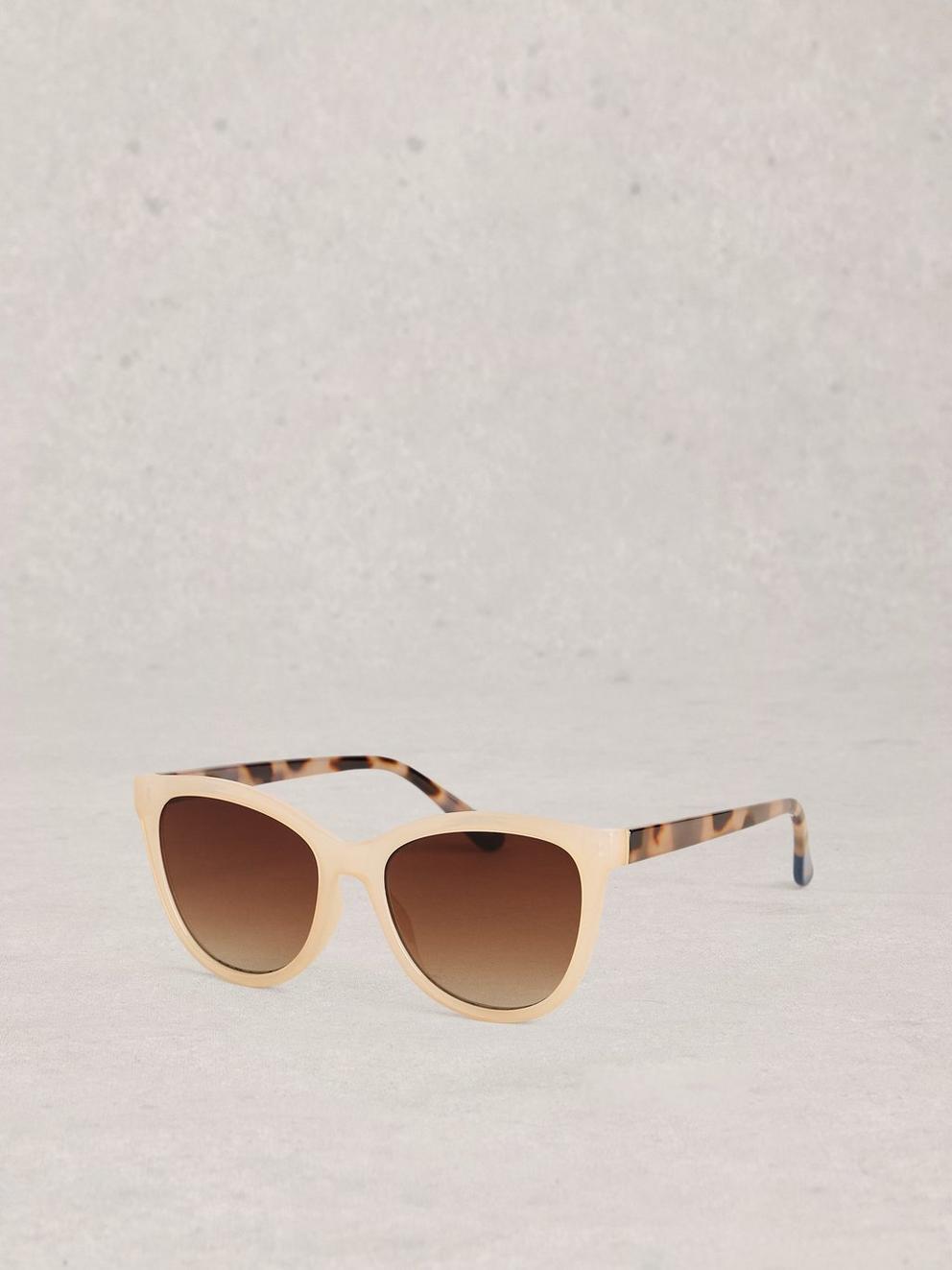 Cat Eye Style Sunglasses in IVORY MLT - LIFESTYLE