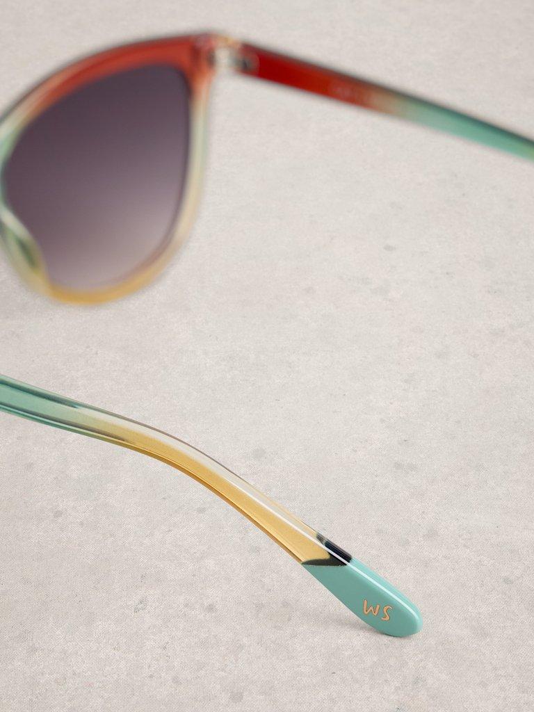 Cat Eye Style Sunglasses in ORANGE MLT - FLAT DETAIL