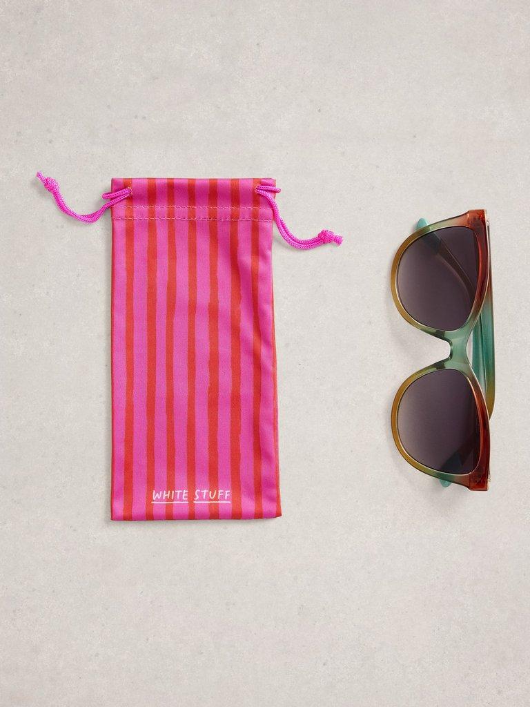 Cat Eye Style Sunglasses in ORANGE MLT - FLAT FRONT