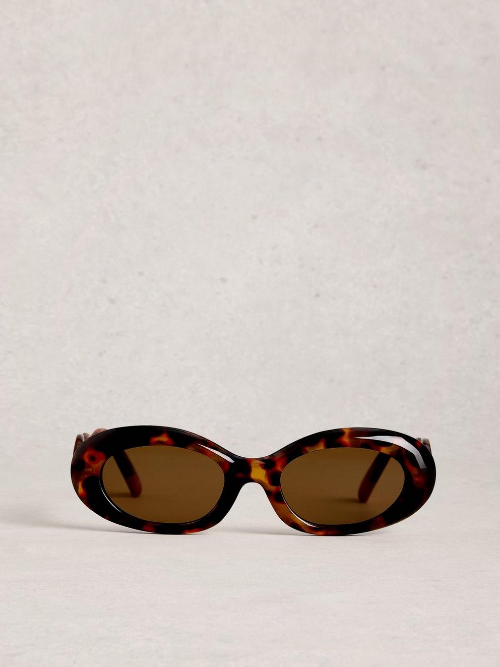 Slim Sunglasses in BROWN MLT - FLAT BACK