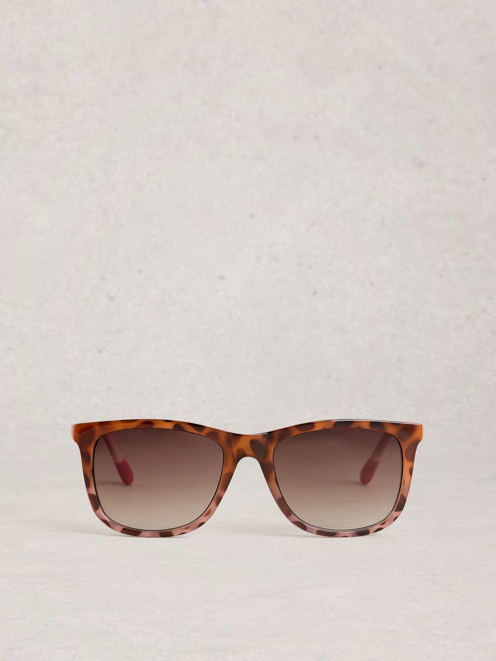 Wayfarer Sunglasses in LIGHT TAN - FLAT BACK