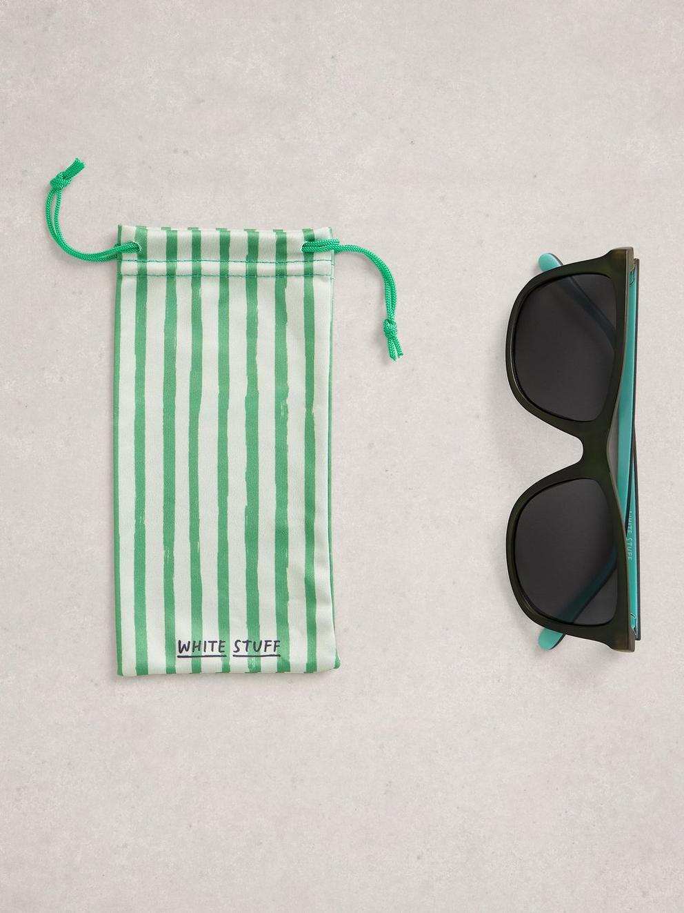 Wayfarer Sunglasses in PURE BLK - FLAT FRONT