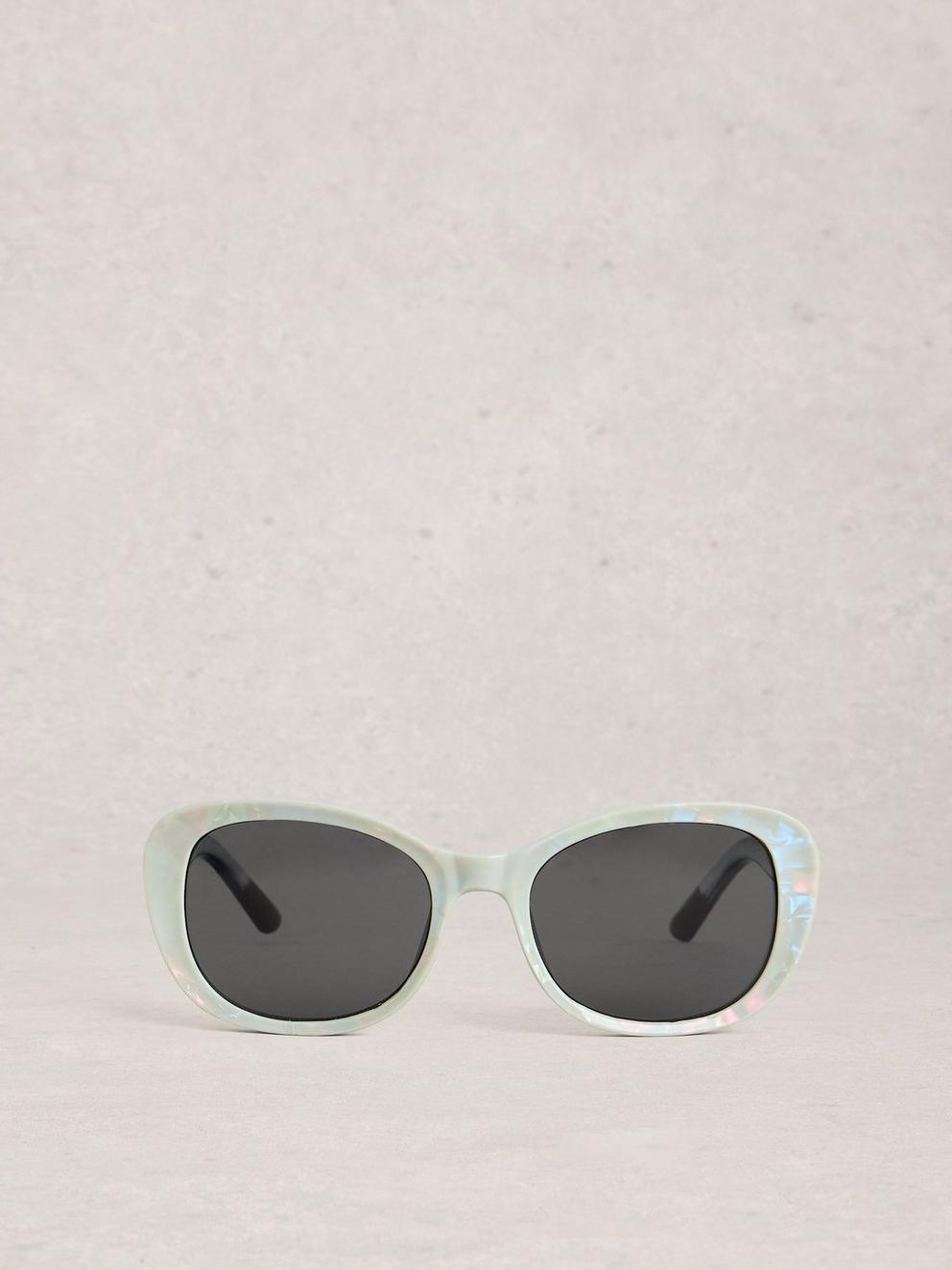Slim Square Sunglasses in LGT BLUE - FLAT BACK
