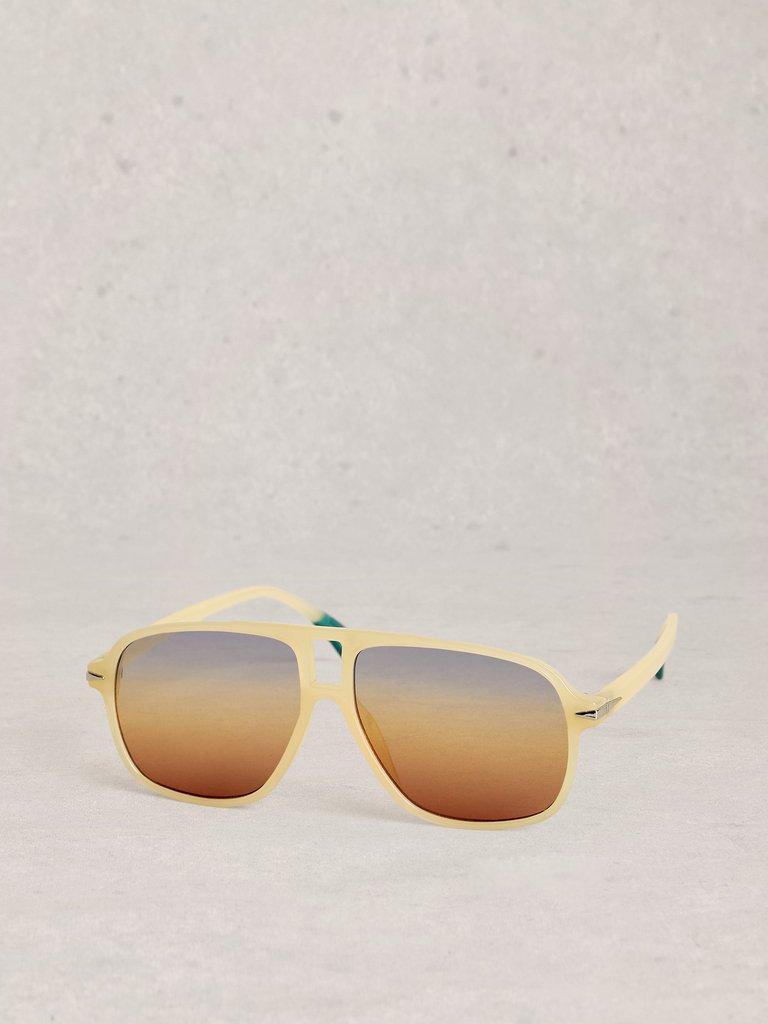 Aviator Slim Sunglasses in LGT YELLOW - LIFESTYLE