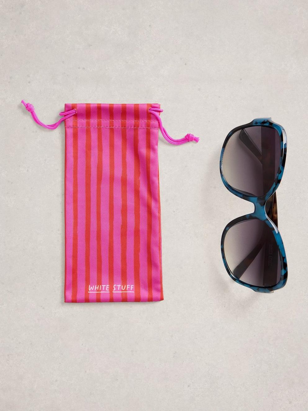 Curve Sunglasses in BLUE MLT - FLAT FRONT