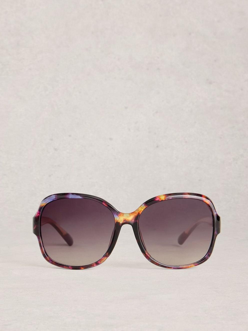 Curve Sunglasses in PURPLE MLT - FLAT BACK