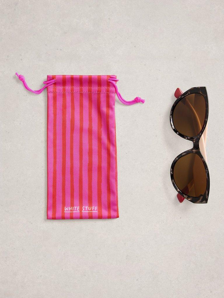 Slim Cat Eye Sunglasses in GREY MLT - FLAT FRONT