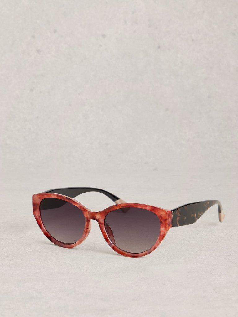 Slim Cat Eye Sunglasses in RED MLT - LIFESTYLE