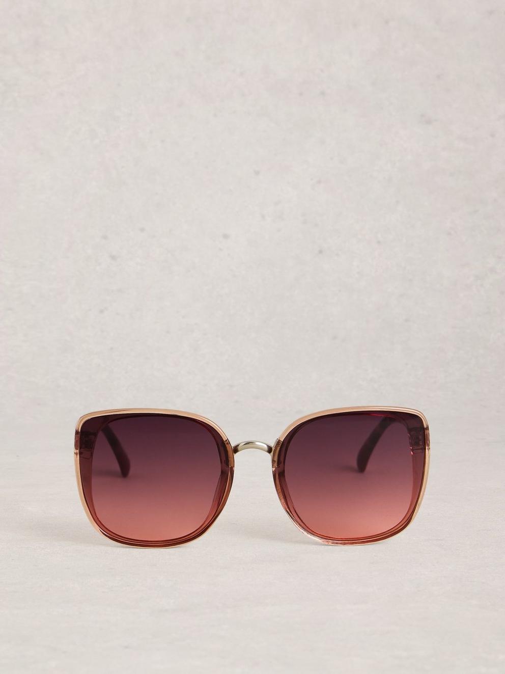 Butterfly Oversized Sunglasses in DUS PURPLE - FLAT BACK