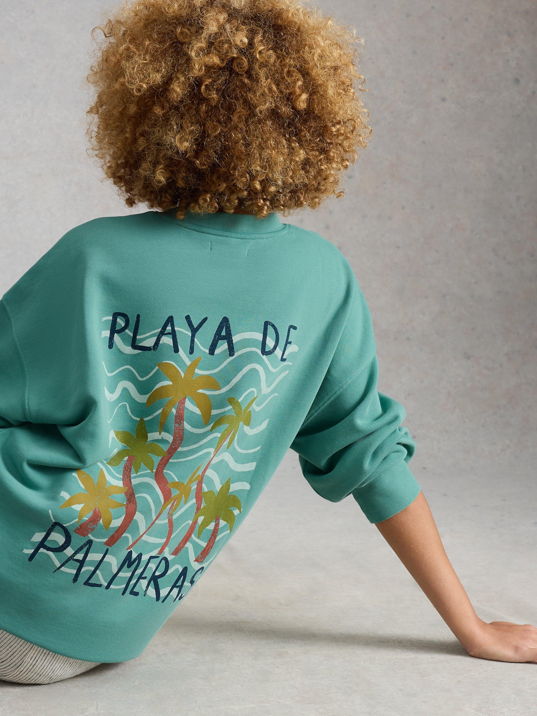 CLEO LONGLINE GRAPHIC SWEAT