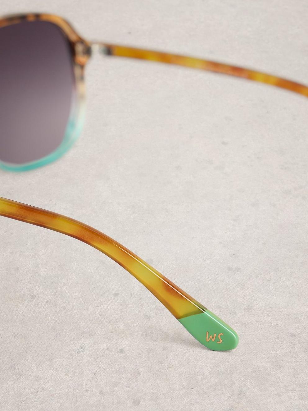 Aviator Print Sunglasses in BROWN MLT - FLAT DETAIL