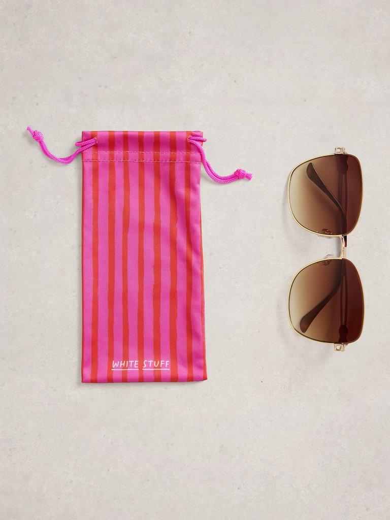 Oversized Butterfly Sunglasses in NAT MLT - FLAT FRONT