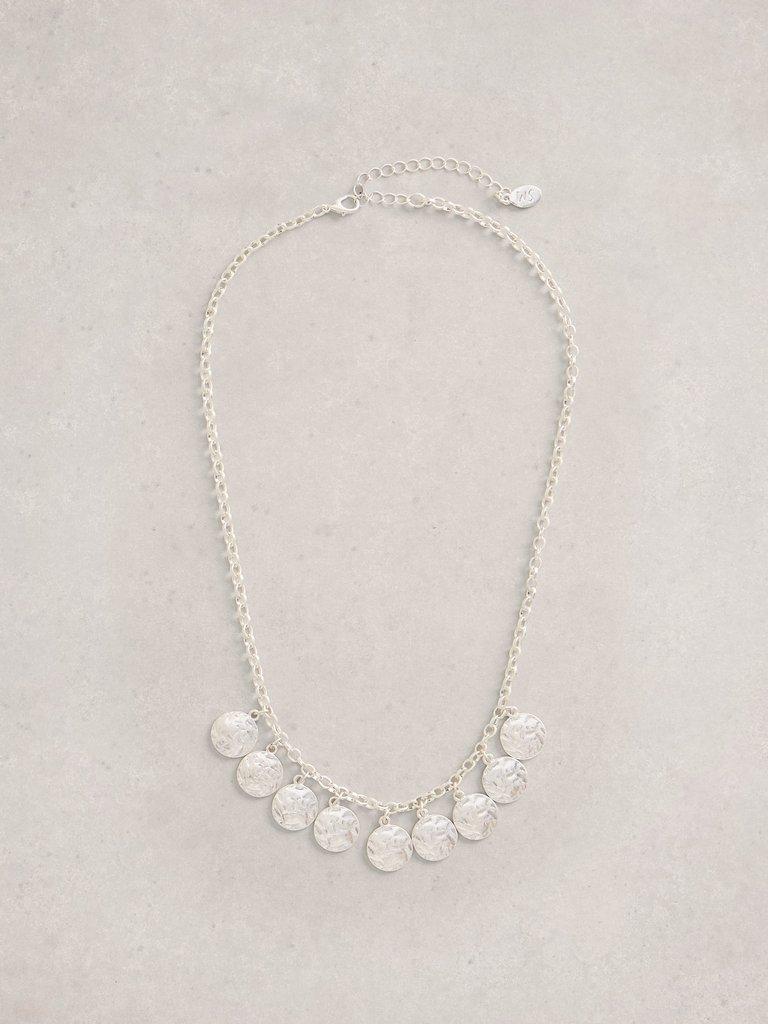 Eloise Disc Necklace in SLV TN MET - FLAT FRONT