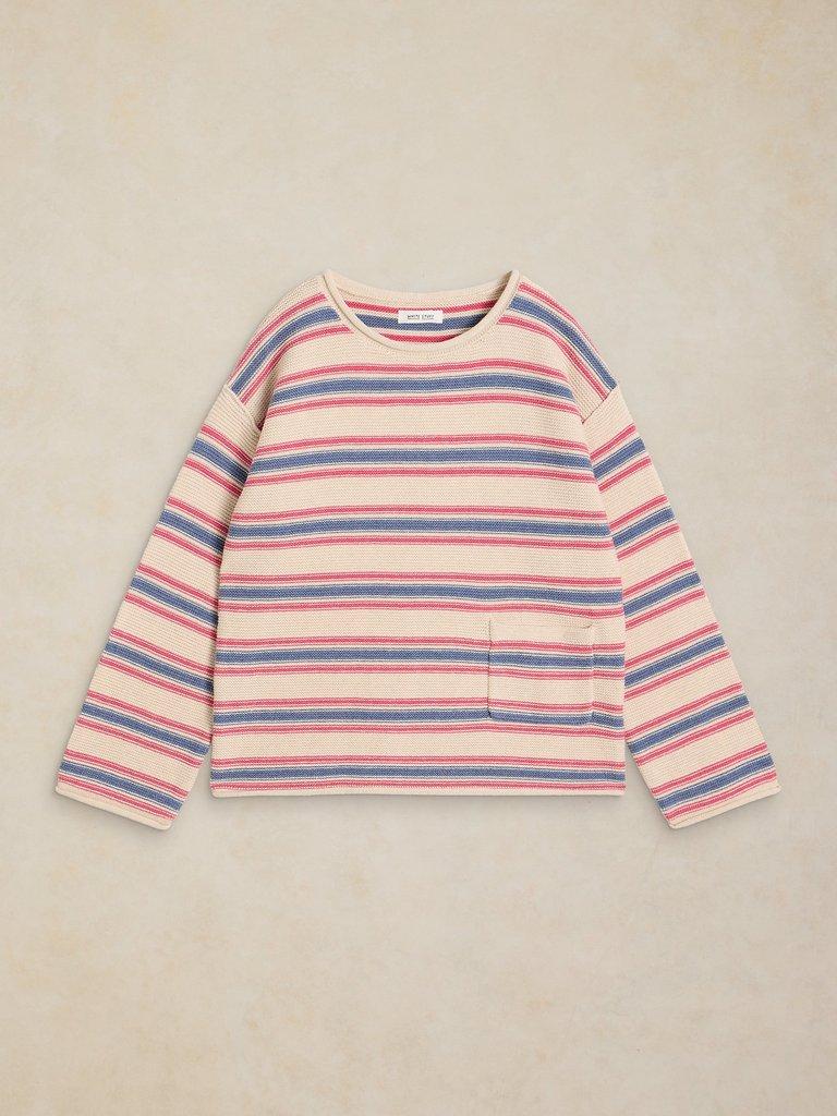 GIGI STRIPE JUMPER in IVORY MLT - FLAT FRONT