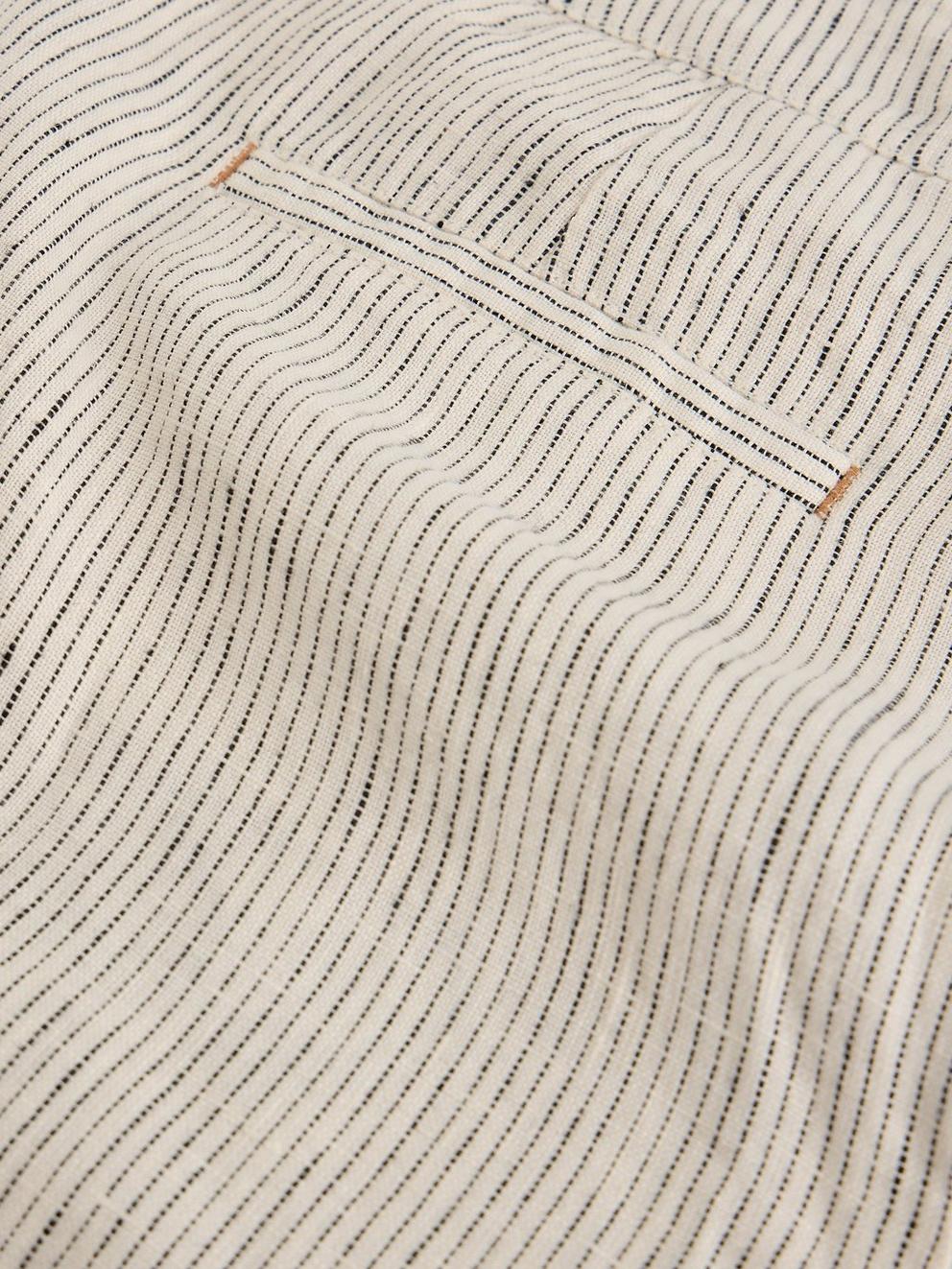Sasha Linen Short in IVORY MLT - FLAT DETAIL