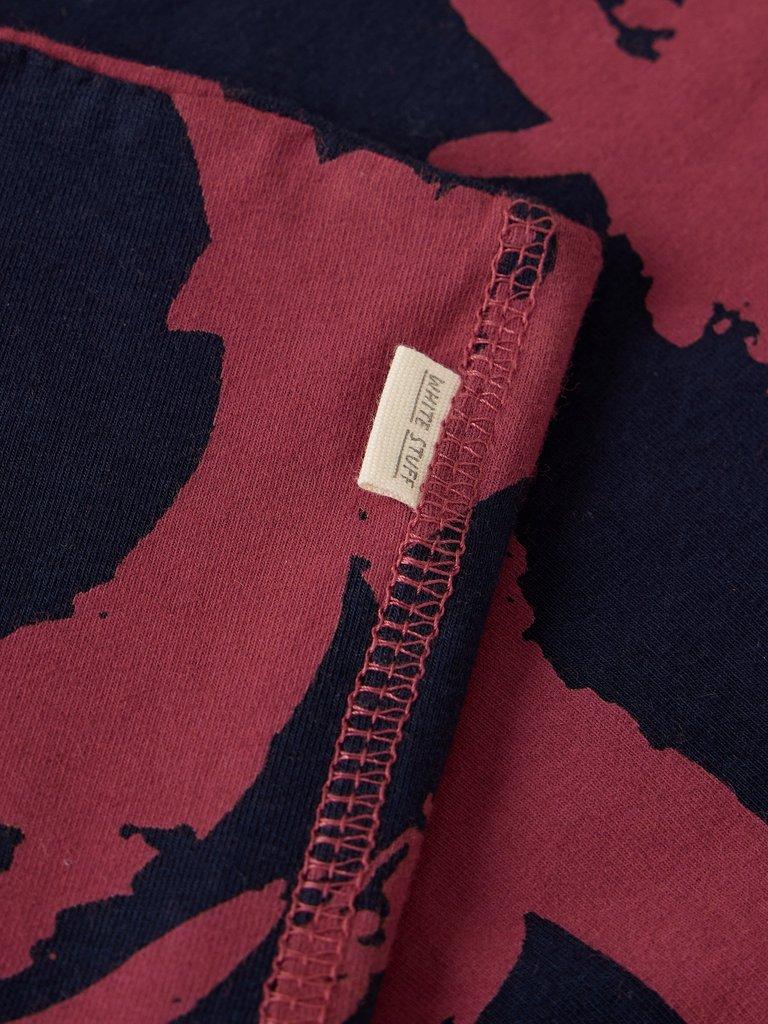 VERSATILE JERSEY ROLL in PLUM PR - FLAT DETAIL