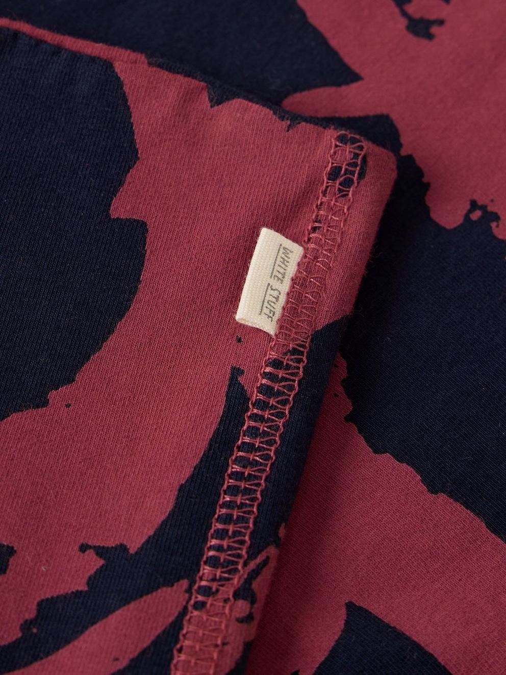 VERSATILE JERSEY ROLL in PLUM PR - FLAT DETAIL