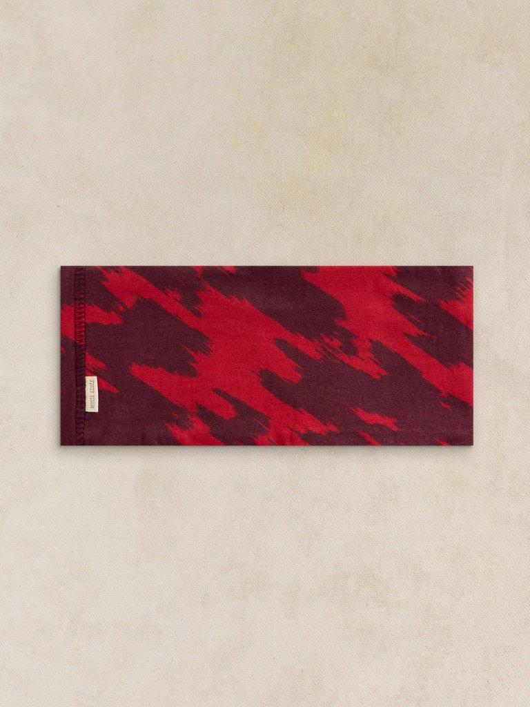 VERSATILE JERSEY ROLL in RED PR - FLAT FRONT
