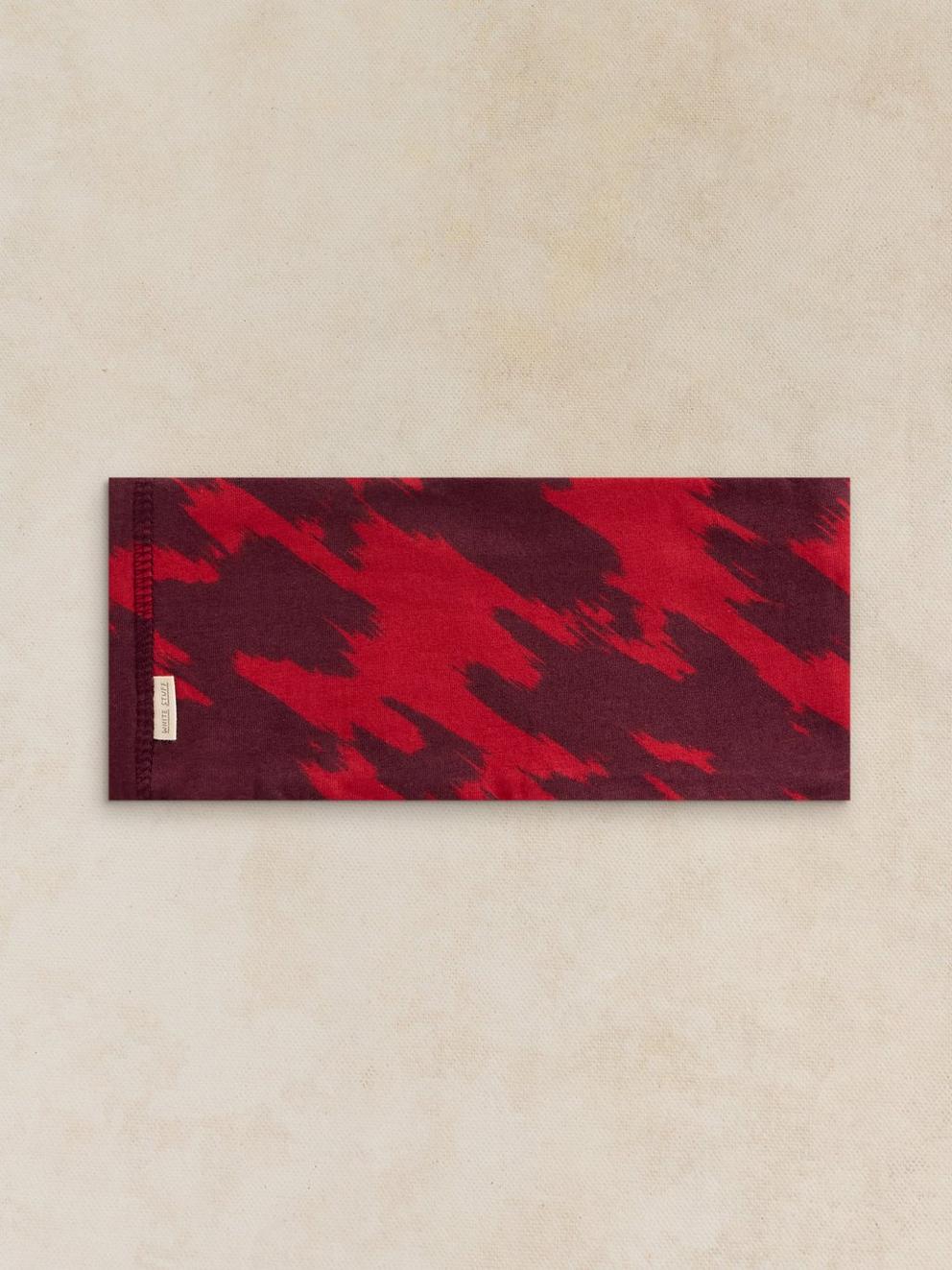 VERSATILE JERSEY ROLL in RED PR - FLAT FRONT