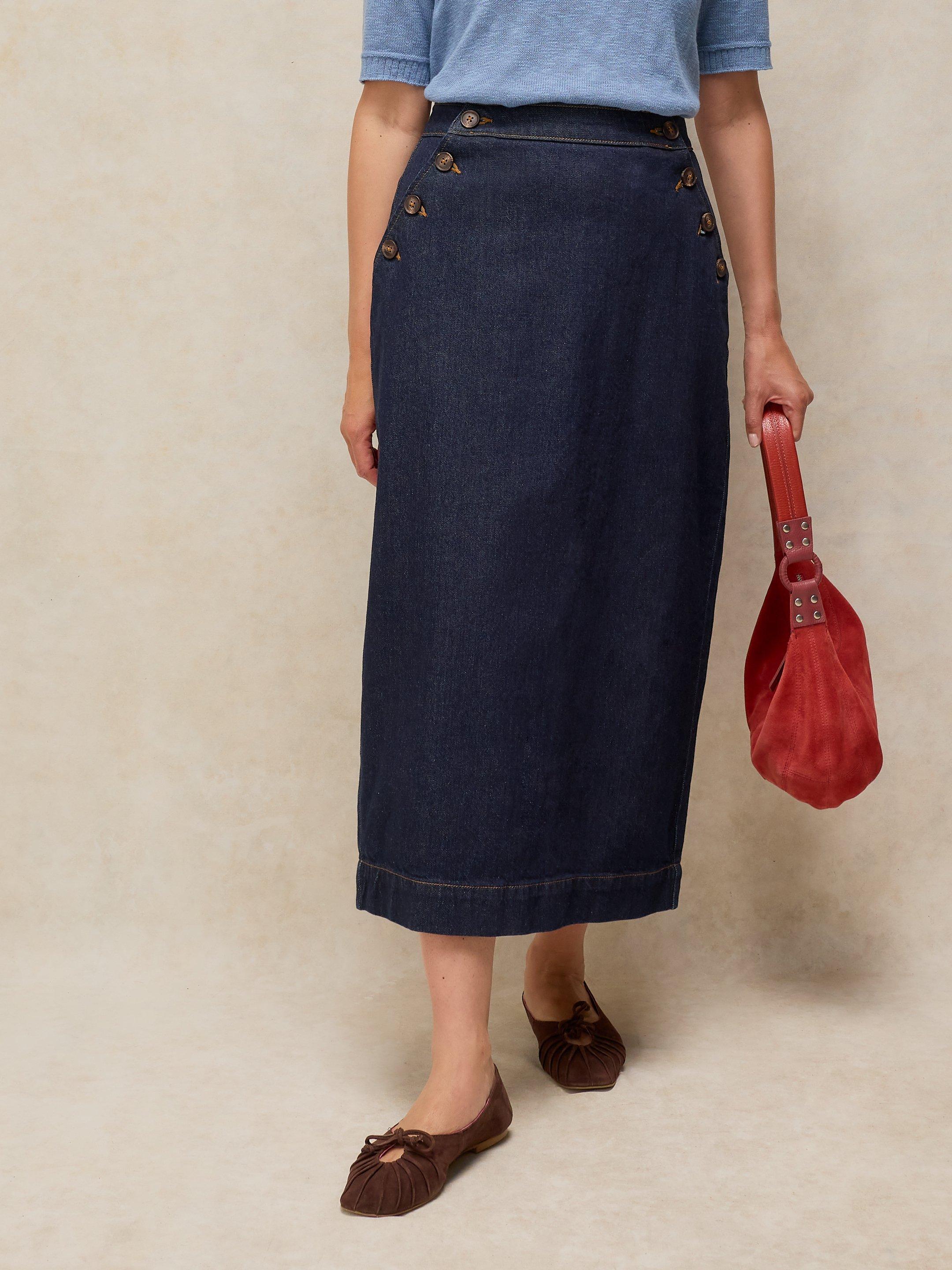 REESE DENIM MAXI SKIRT