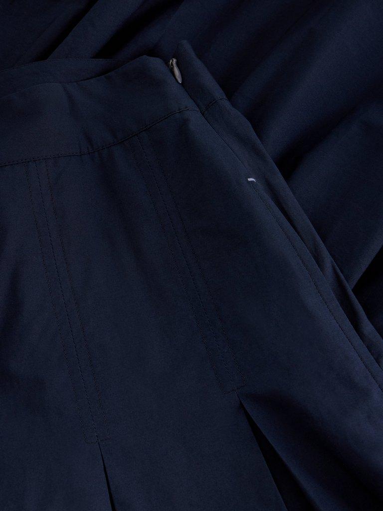 MARLOWE MIDI  SKIRT in DARK NAVY - FLAT DETAIL