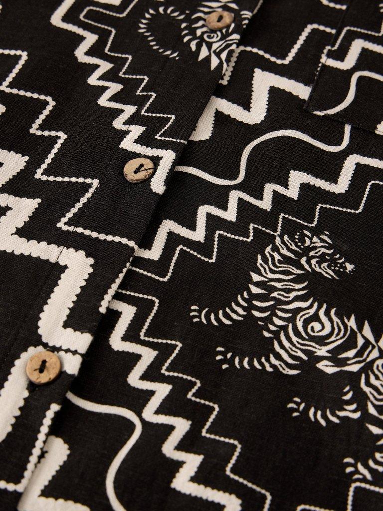 PENNY BEACH SHIRT in BLK PR - FLAT DETAIL