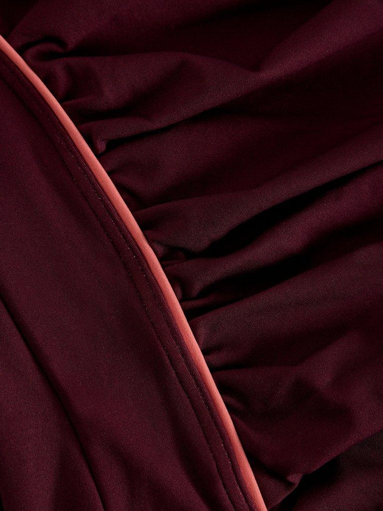 SPLASH CONTROL SWIMSUIT in MID PLUM - FLAT DETAIL