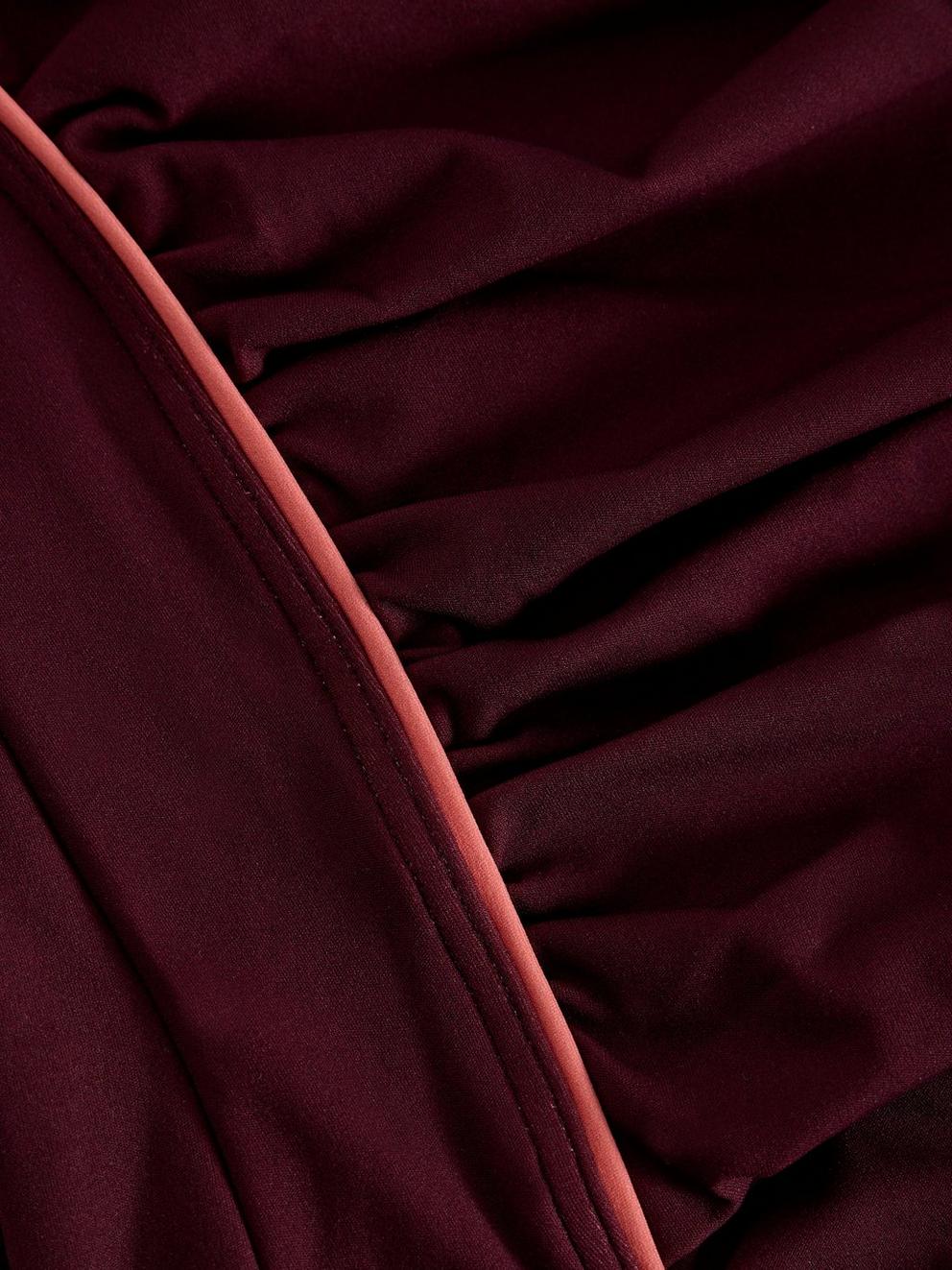 SPLASH CONTROL SWIMSUIT in MID PLUM - FLAT DETAIL