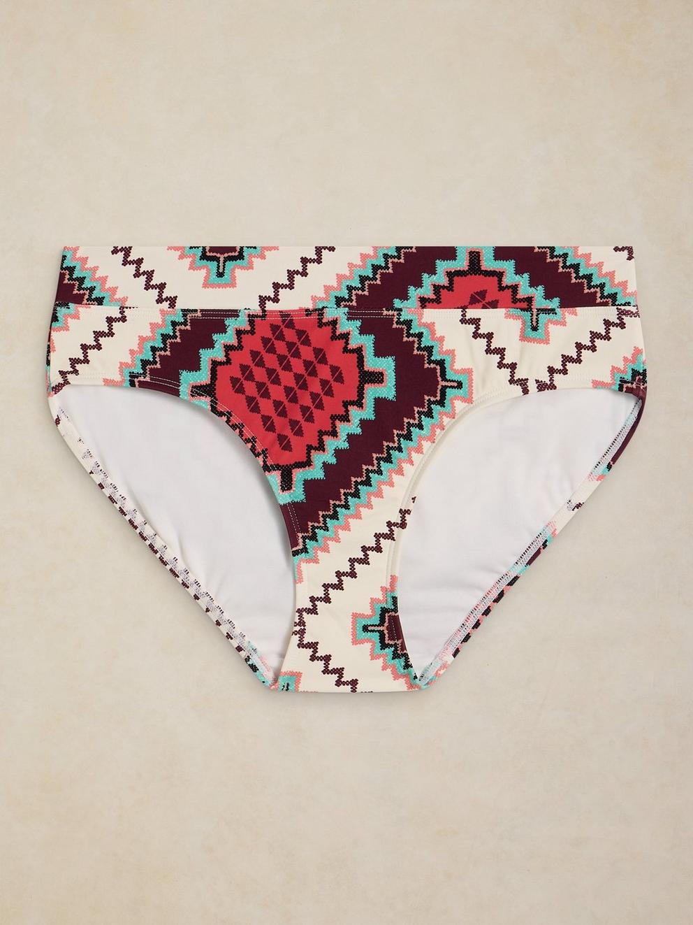 VALLEY BIKINI BOTTOM in IVORY MLT - FLAT FRONT