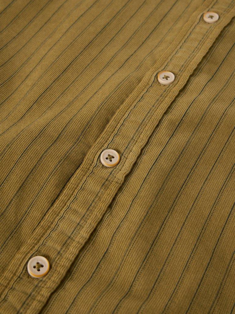BRUTON CORD SHIRT in DK CHART - FLAT DETAIL