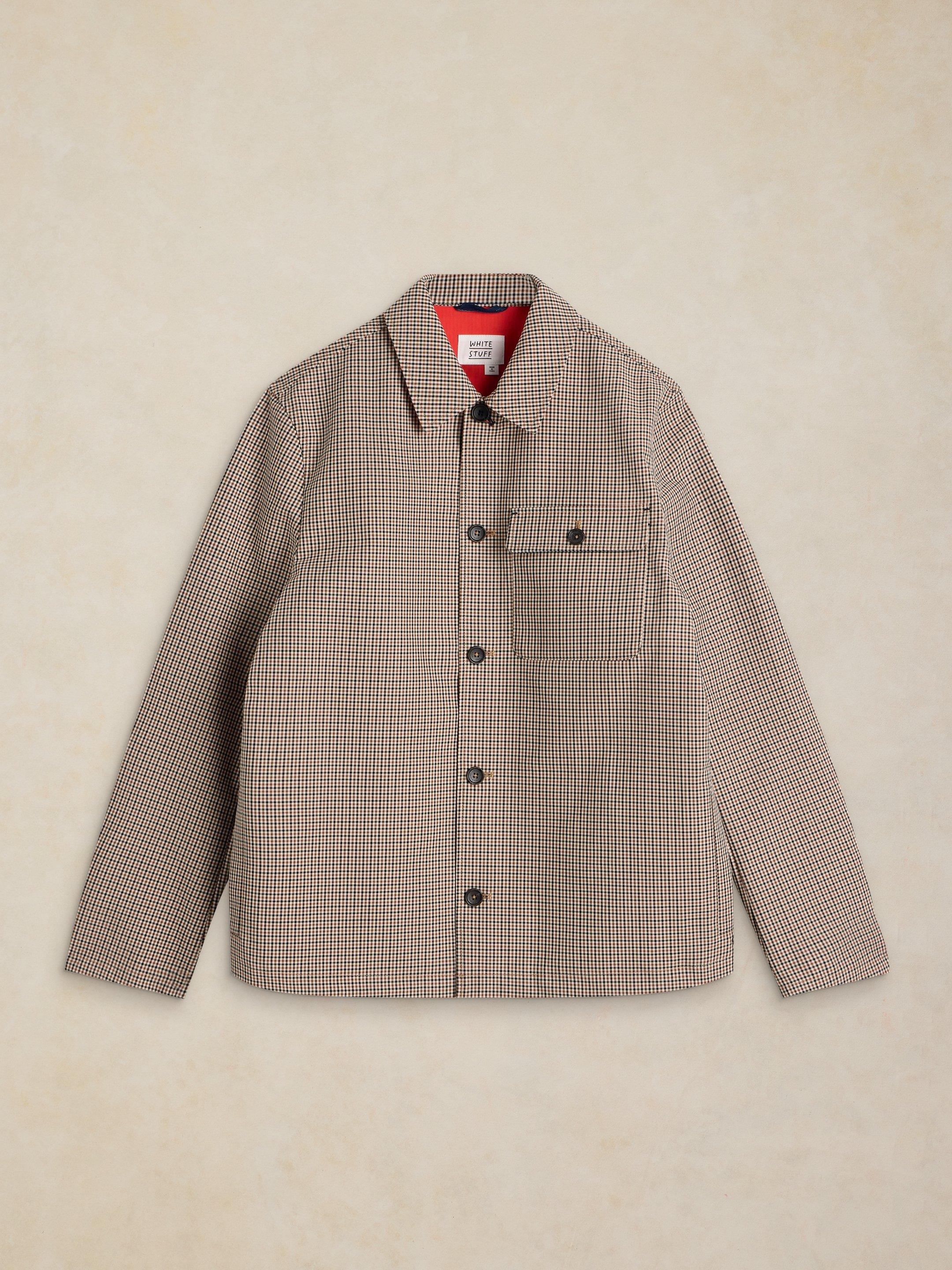 CROYDE GINGHAM COACH JACKET in NATURAL MULTI | White Stuff