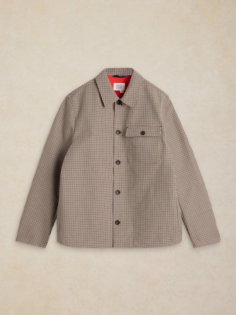 CROYDE GINGHAM COACH JACKET in NAT MLT - FLAT FRONT