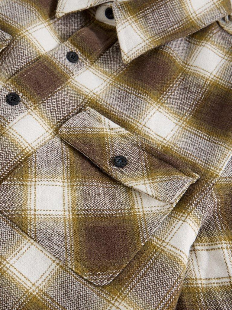 DARWEN CHECK SHIRT in CHART MLT - FLAT DETAIL
