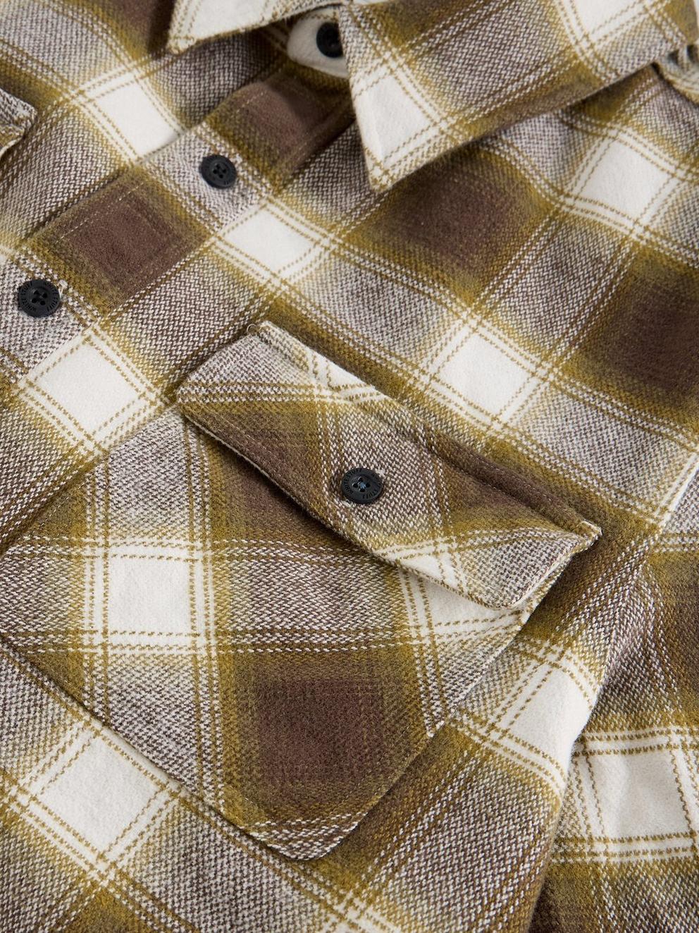 DARWEN CHECK SHIRT in CHART MLT - FLAT DETAIL