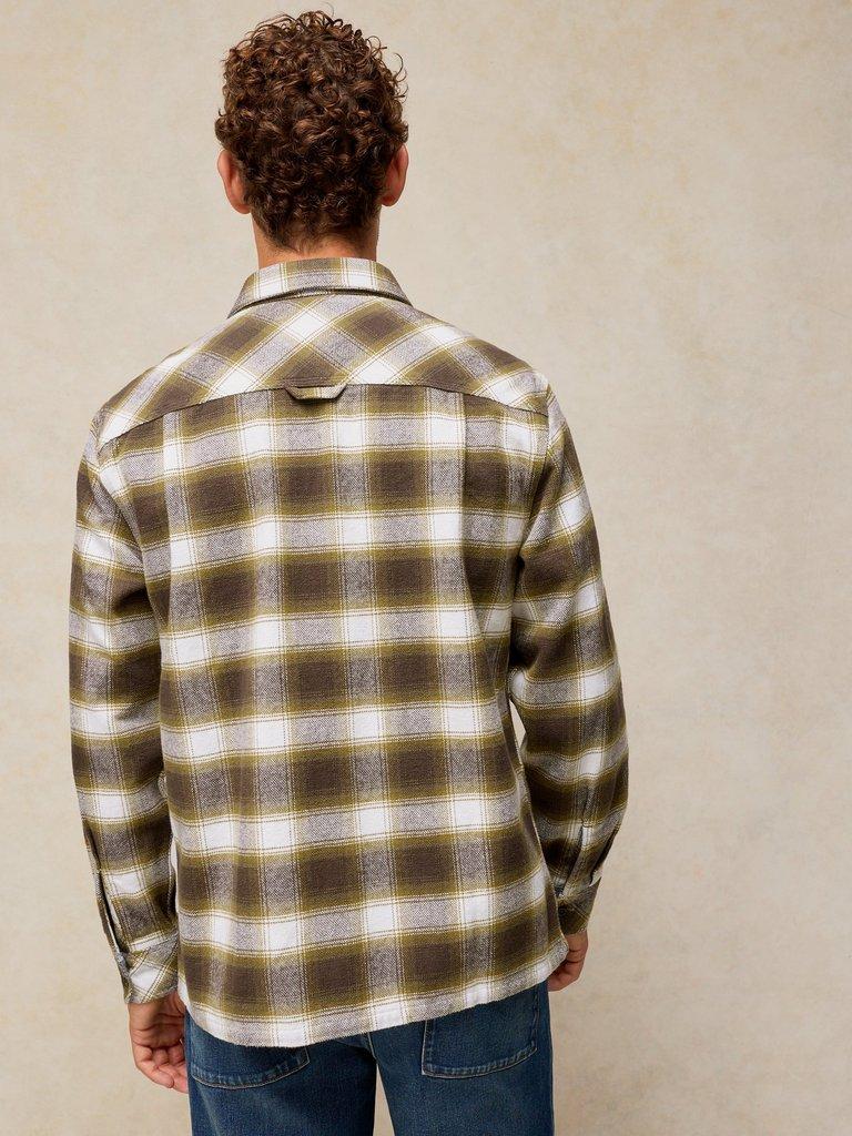 DARWEN CHECK SHIRT in CHART MLT - MODEL BACK