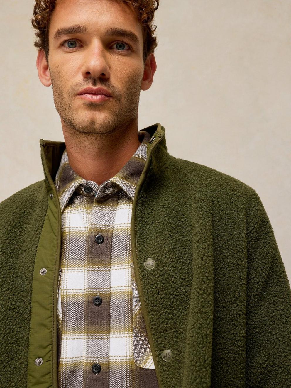 DARWEN CHECK SHIRT in CHART MLT - MODEL DETAIL