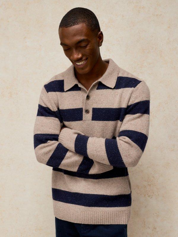 BUCKLEY STRIPED RUGBY JUMPER