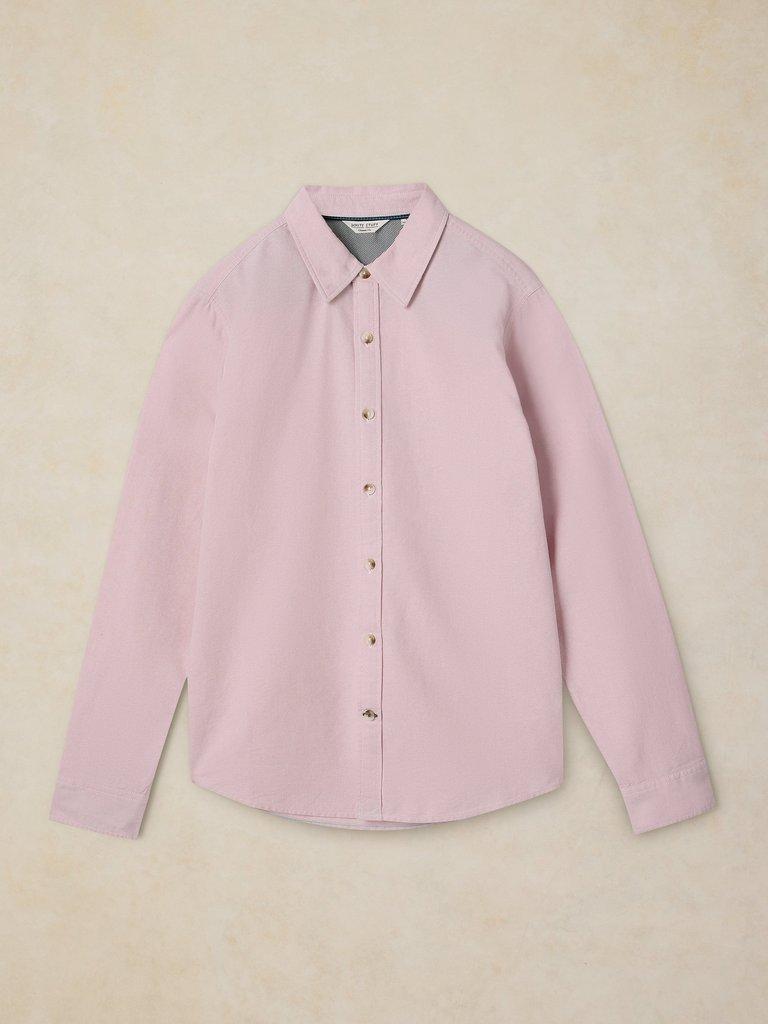 BRUTON OXFORD SHIRT in LGT PINK - FLAT FRONT