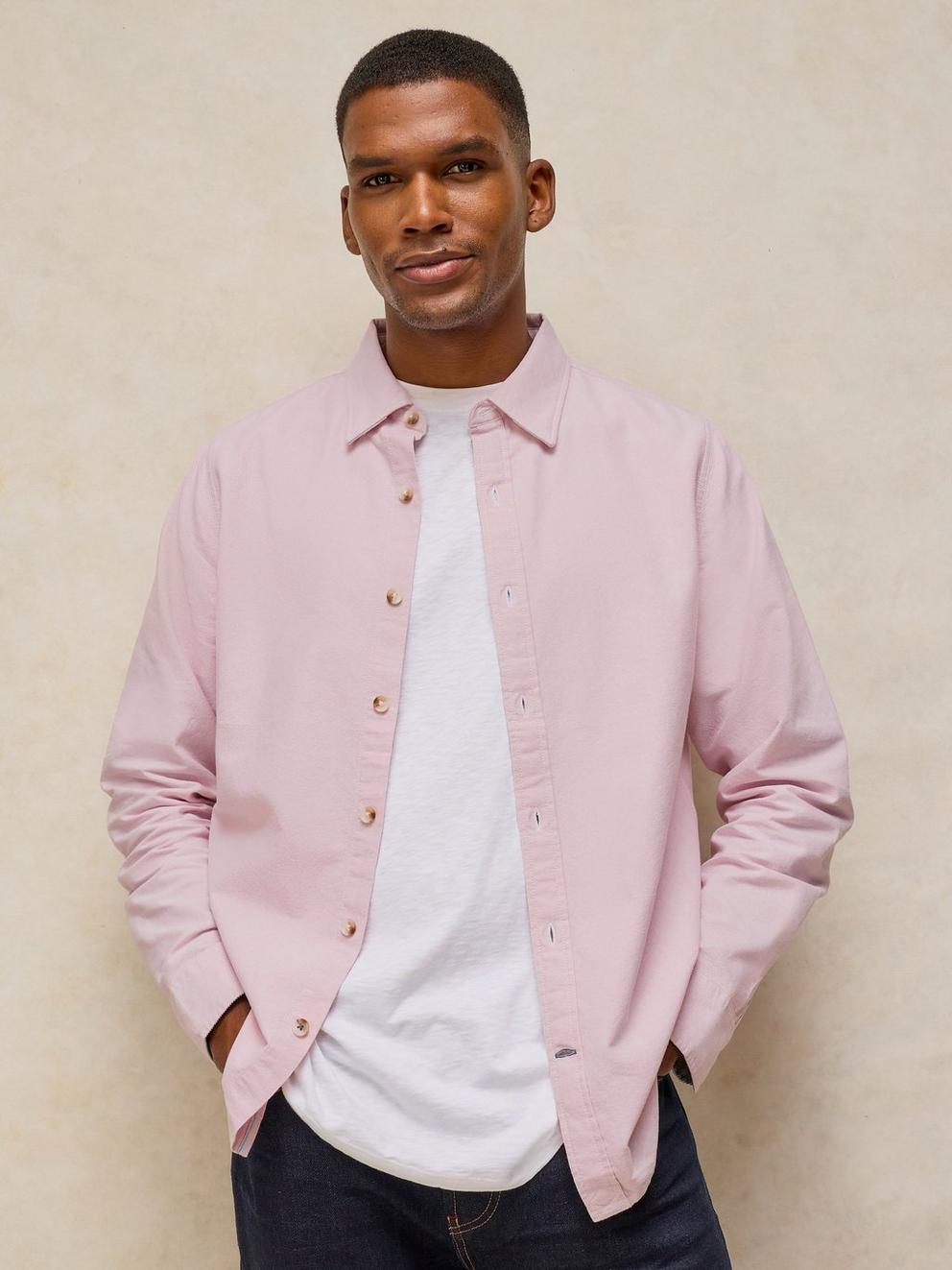 BRUTON OXFORD SHIRT in LGT PINK - LIFESTYLE
