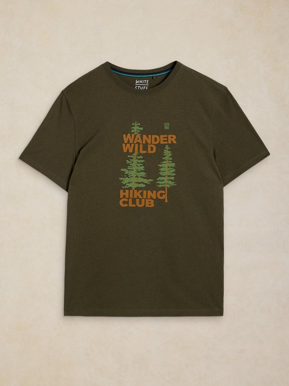 ABERSOCH GRAPHIC TEE in GREEN PR - FLAT FRONT