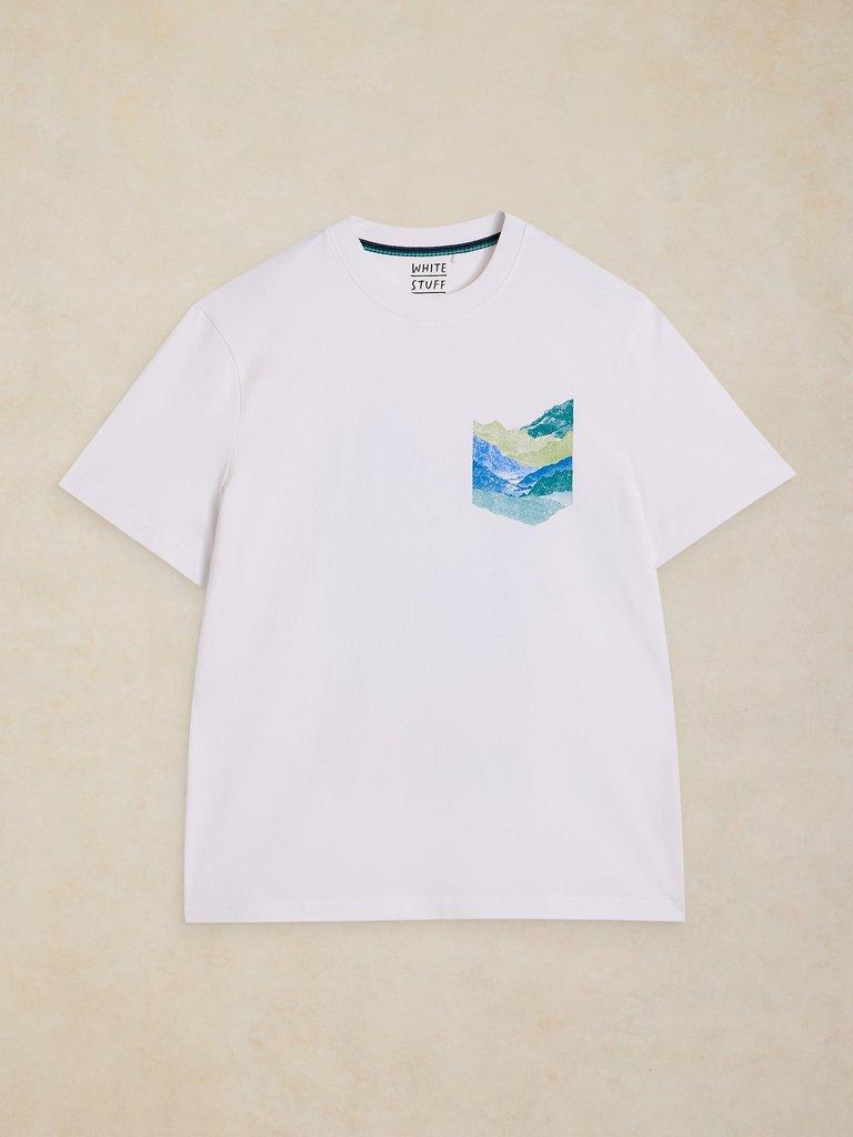 HORSHAM GRAPHIC TEE in WHITE PR - FLAT FRONT