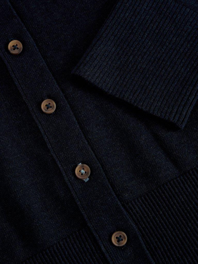 LOIS CARDI in DARK NAVY - FLAT DETAIL