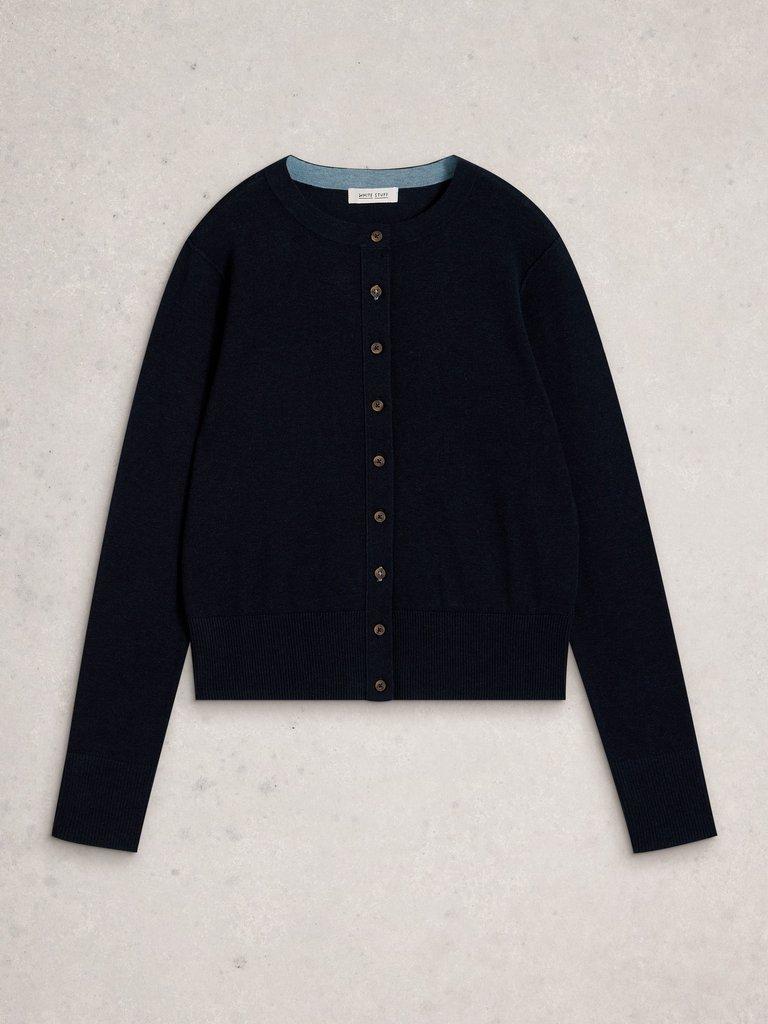 LOIS CARDI in DARK NAVY - FLAT FRONT