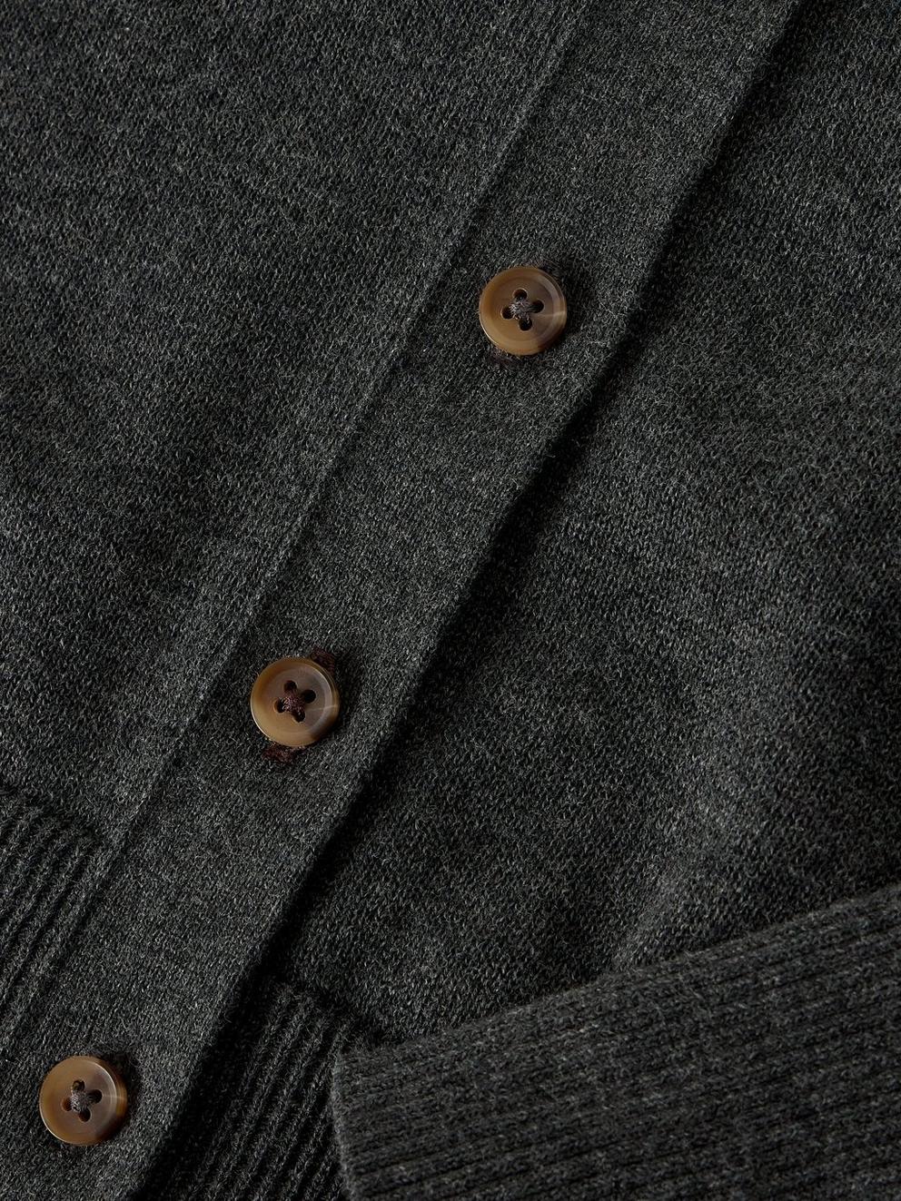 LOIS CARDI in DK GREY - FLAT DETAIL