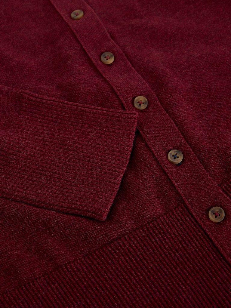 LOIS CARDI in DK PLUM - FLAT DETAIL