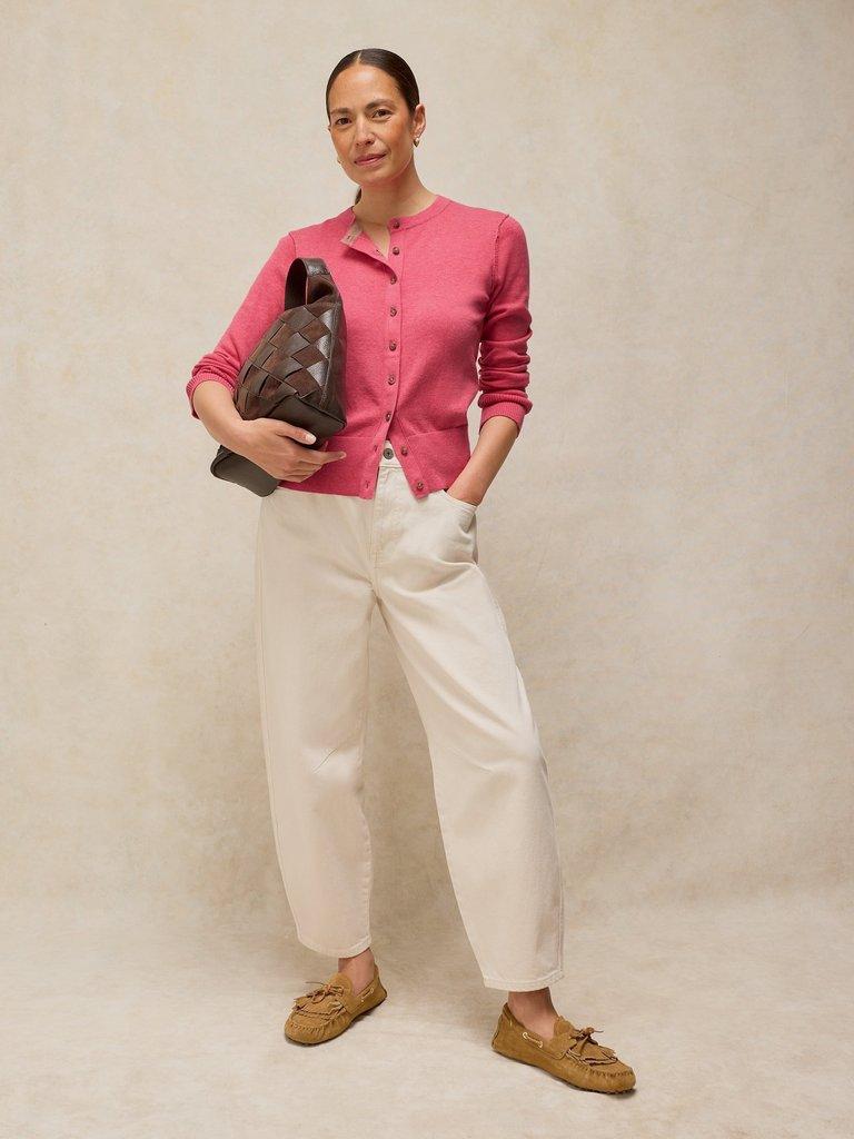 LOIS CARDI in MID PINK - LIFESTYLE