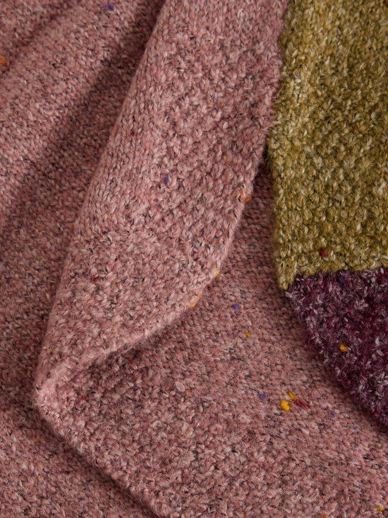TALIA NEP ABSTRACT JUMPER in PLUM MLT - FLAT DETAIL